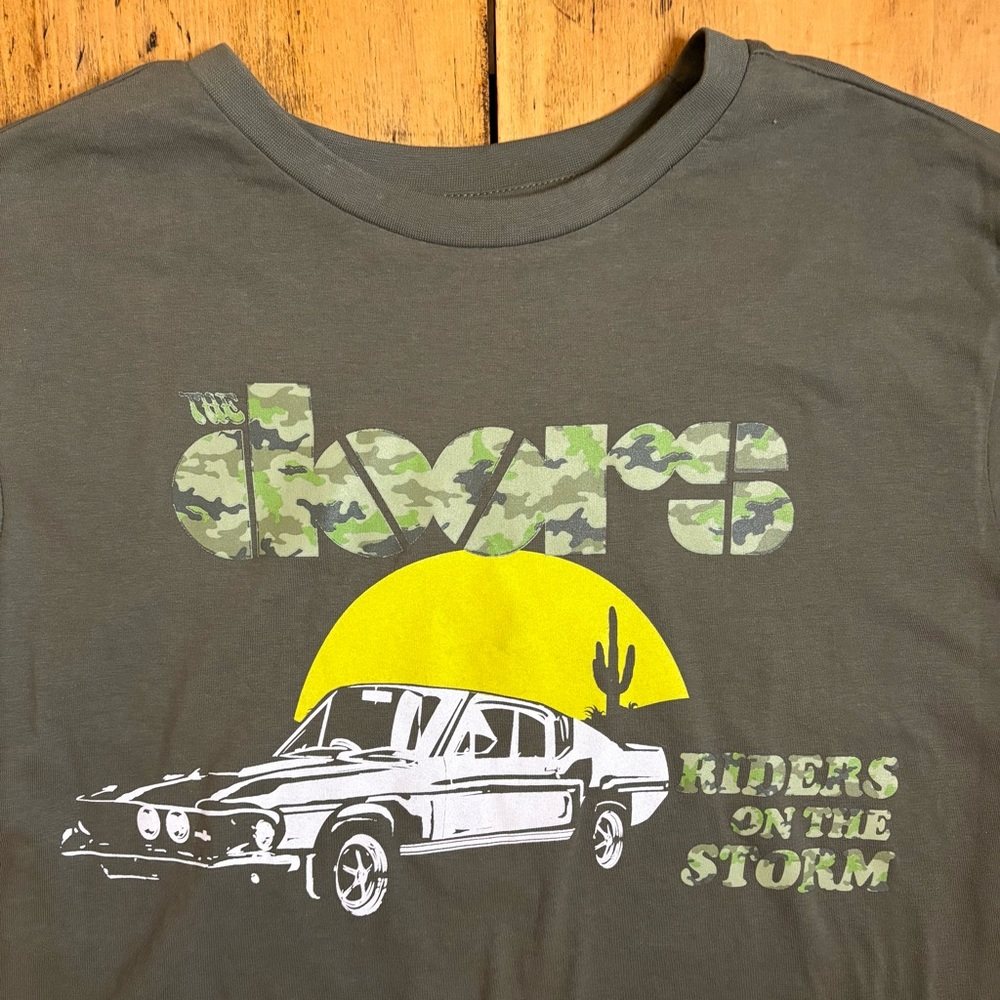 The Doors Graphic Tee Army Green NWT Men’s US S